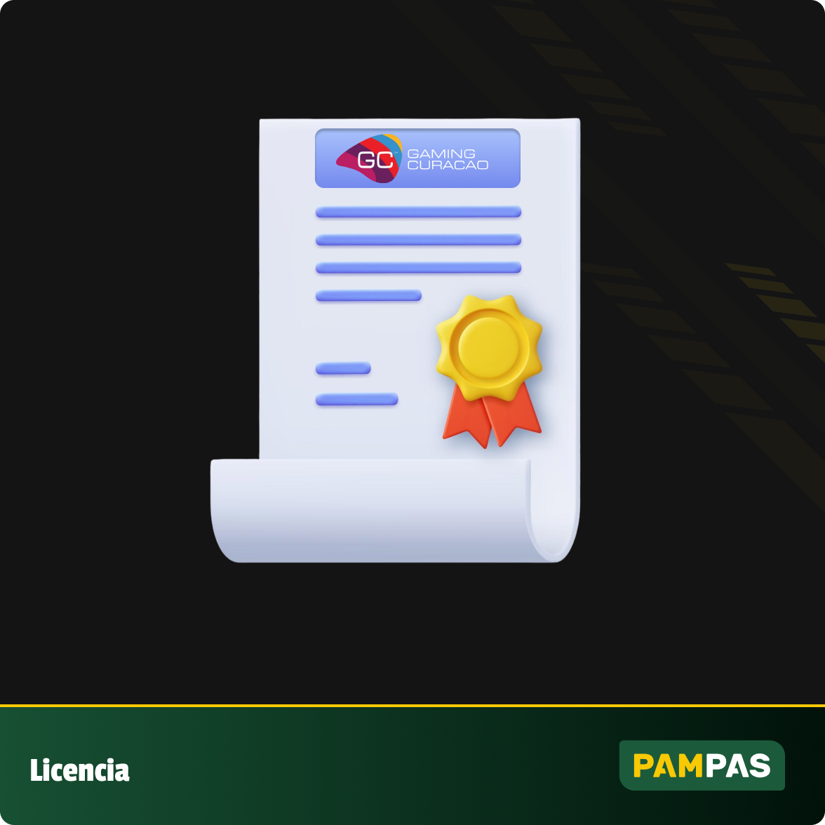 Pampas es un casino legal con licencia de la Comisión de Juego de Curazao
