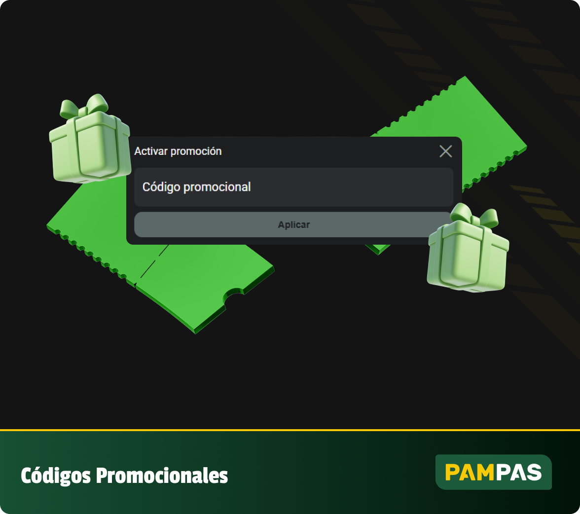 Los jugadores de Pampas pueden usar el código promocional para acceder a aún más bonificaciones
