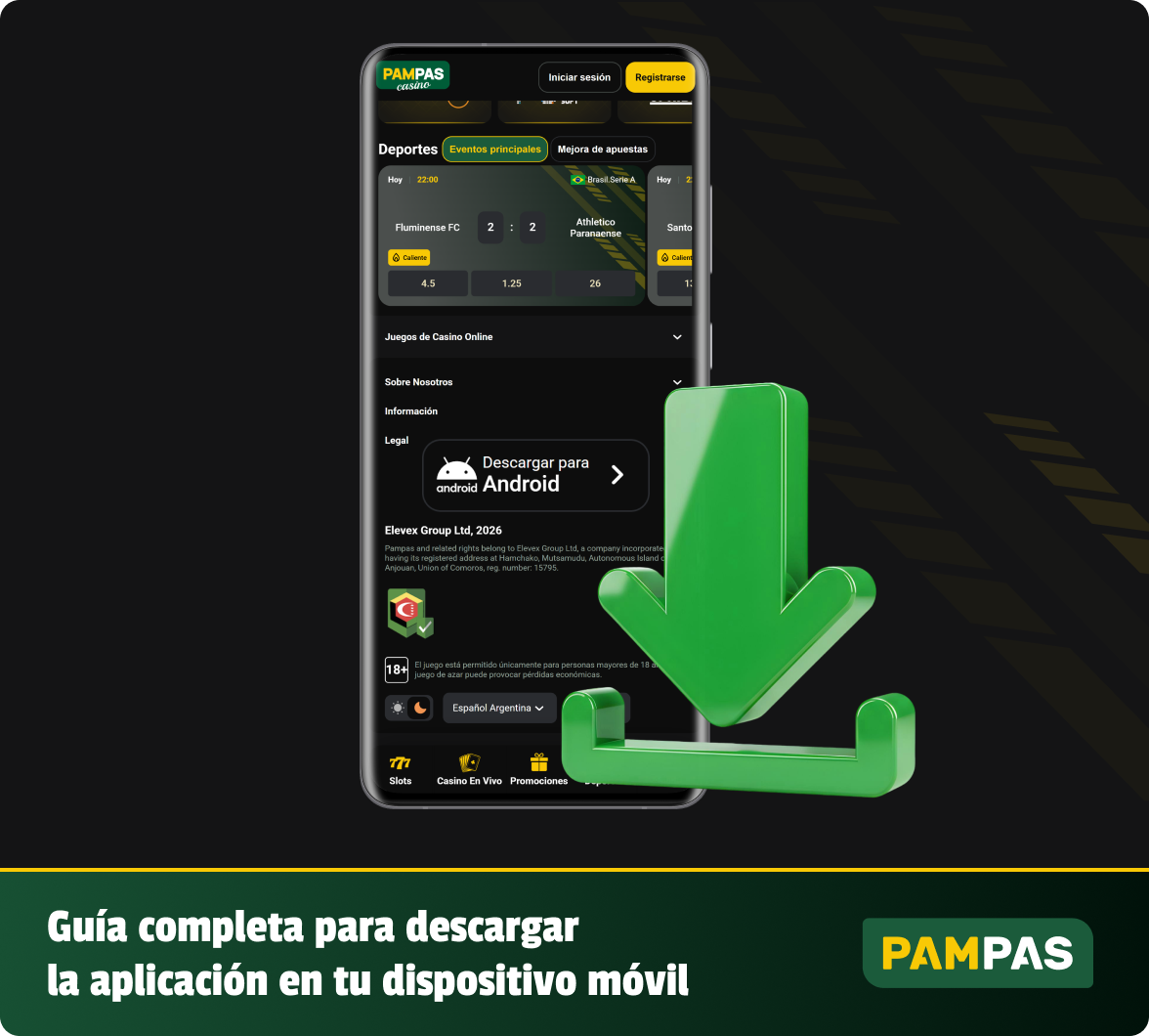 Cómo descargar la aplicación móvil Pampas: instrucciones completas